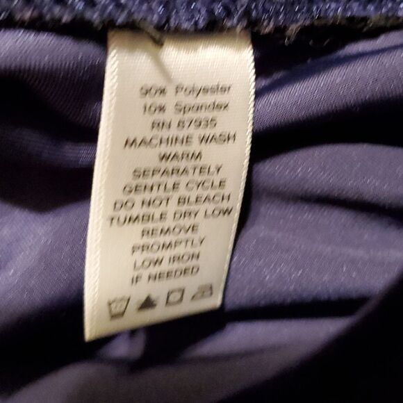 Susan Graver stretch  Velvet wide waistband Pants Petite XL - Picture 5 of 6